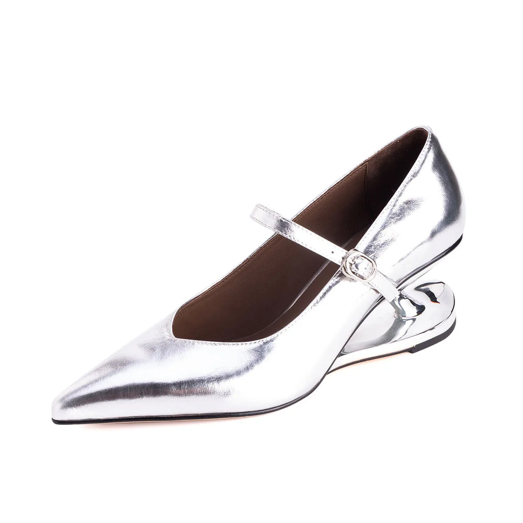 Arden Furtado Pointed Toe Alien Heel Pumps